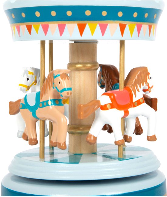 Small Foot - Houten Muziekdoos Draaimolen (groot) - Afbeelding 2