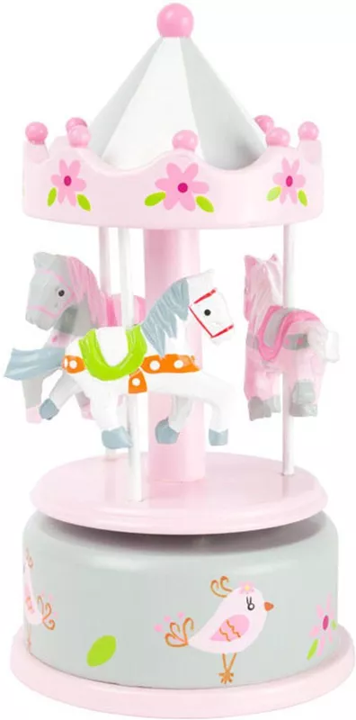 Small Foot - Houten Muziekdoos Roze (klein) - Afbeelding 2