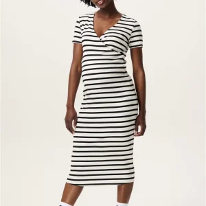 Noppies jurk met voedingsfunctie Soiree - Cream Stripe
