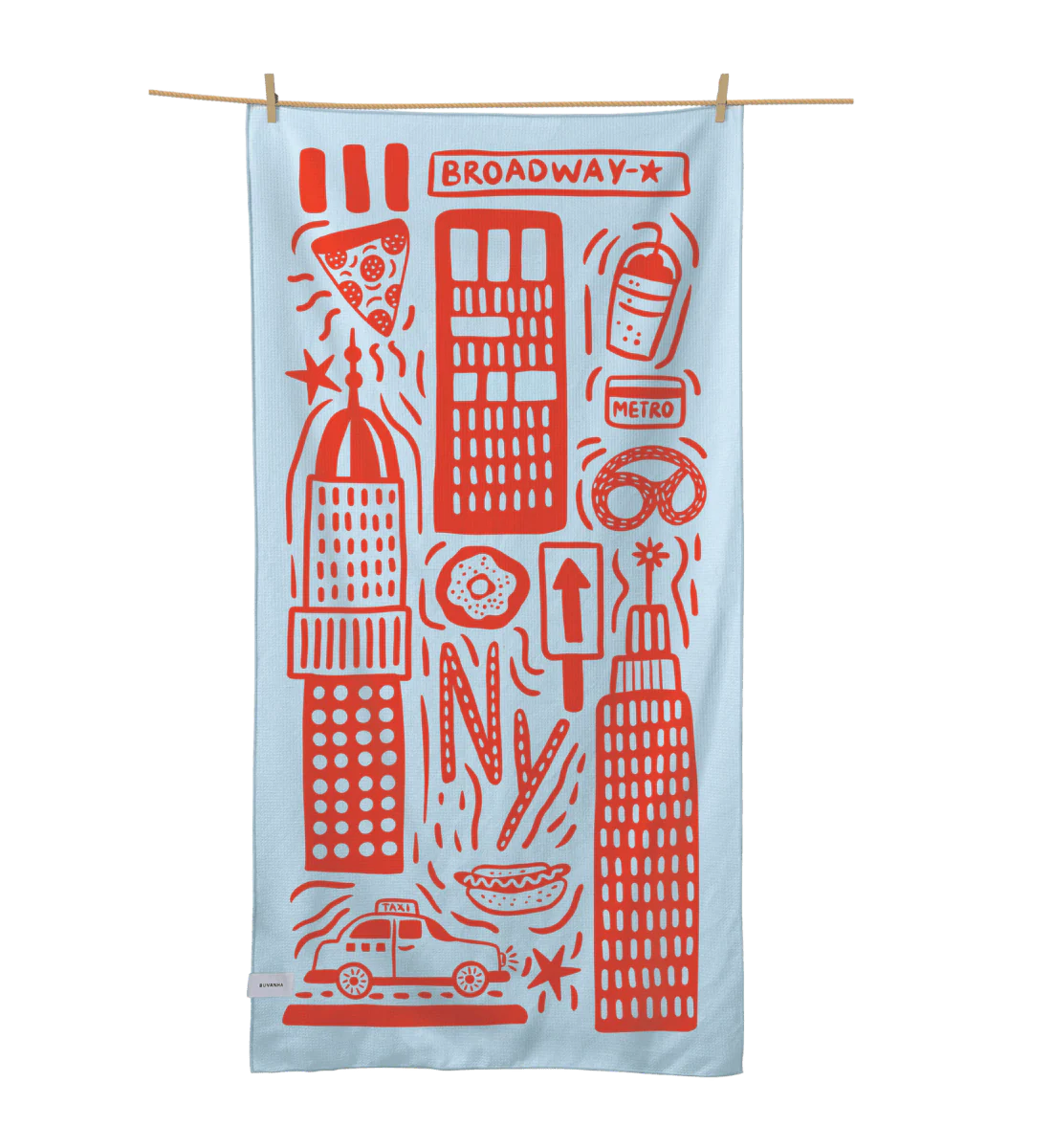 Kids Buvanha reishanddoek New York - Afbeelding 2