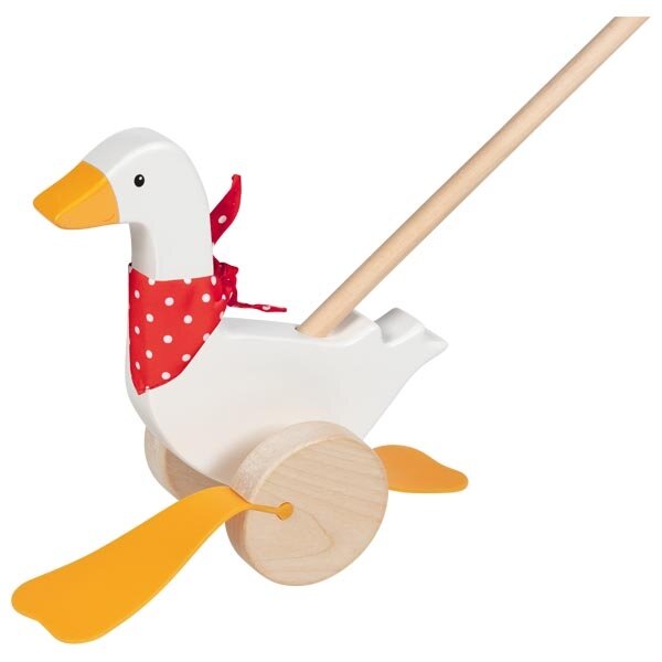Goki Houten Duwfiguur - Gans - Afbeelding 2