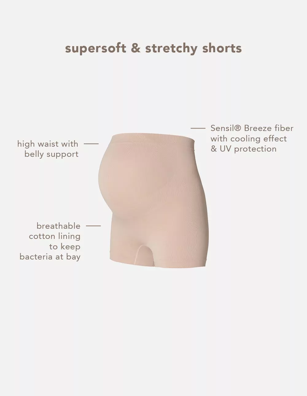 Noppies Maternity Naadloze short Lai Sensil Breeze - Moonlight - Afbeelding 4
