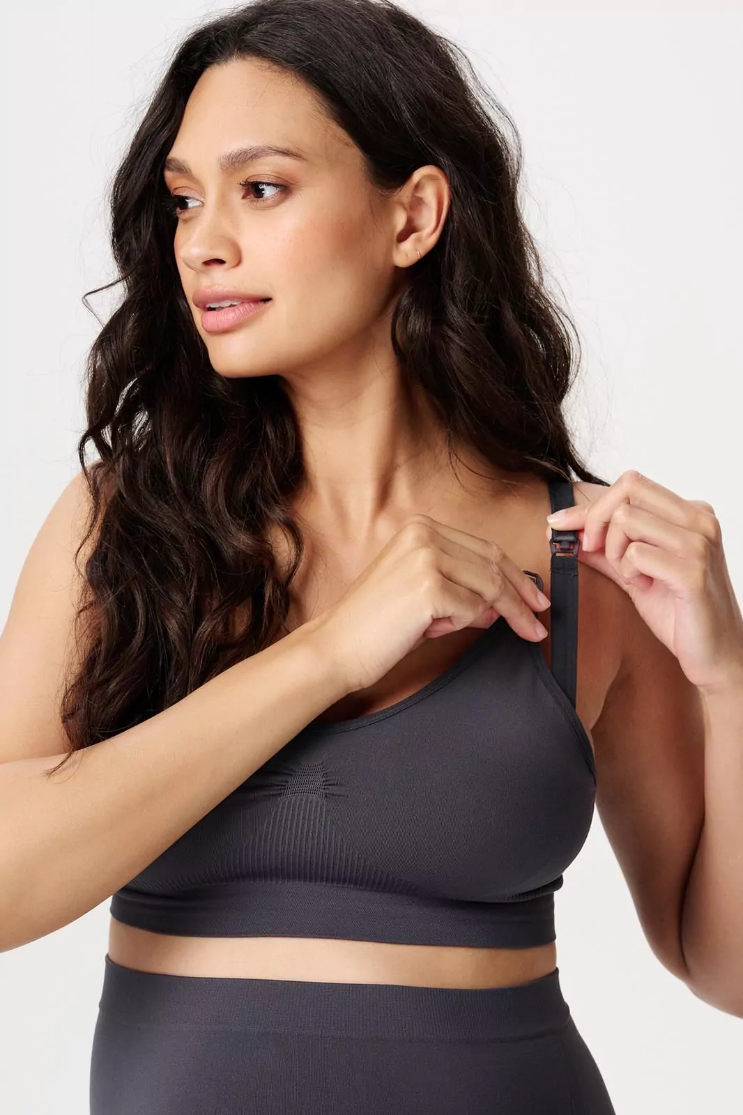 Noppies Maternity Naadloze voedingsbh Cleo - Forged Iron