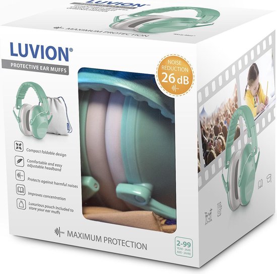 Gehoorbeschermer Luvion Petrol Mint 24+mnd - Afbeelding 2