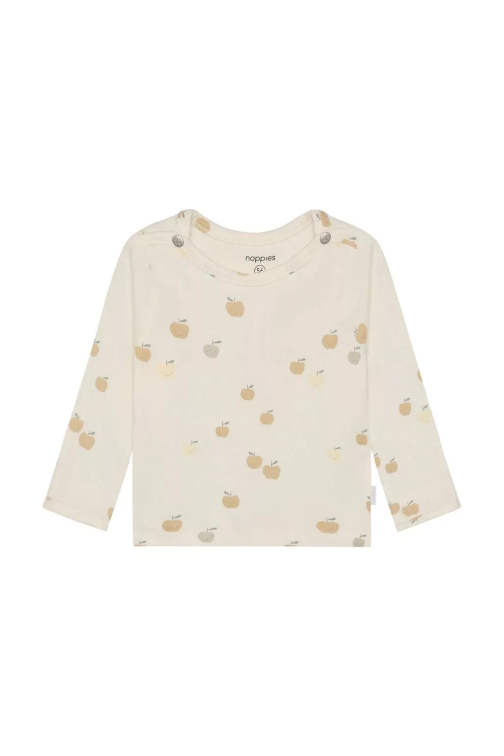 Noppies Newborn Longsleeve all over print - Egret