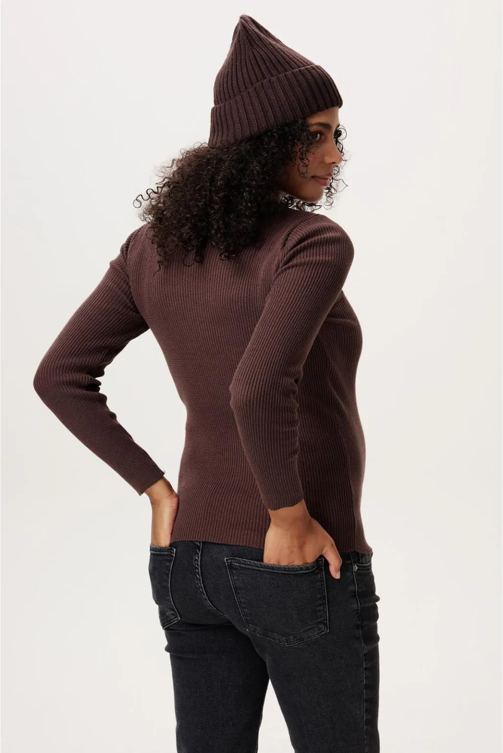Noppies Maternity Longsleeve - brown - Afbeelding 2
