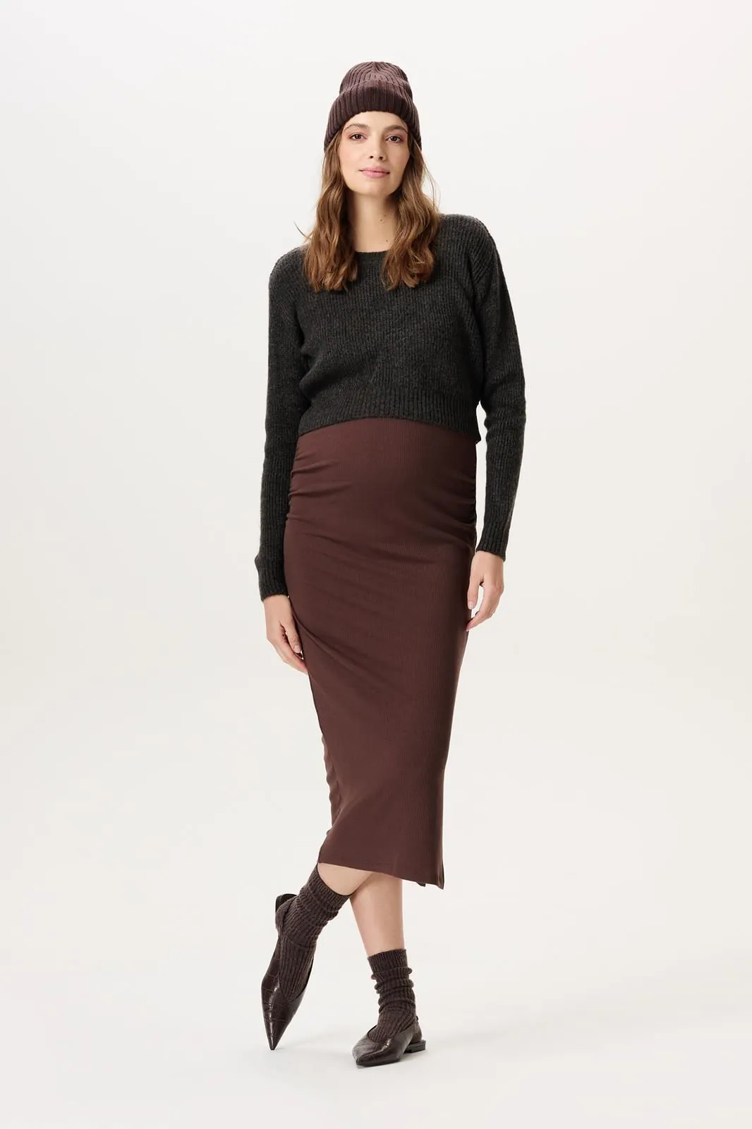 Noppies Maternity Rok - brown