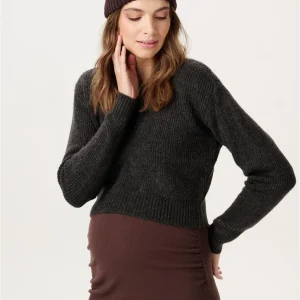 Noppies Maternity Trui met voedingsfunctie - donkergrijs
